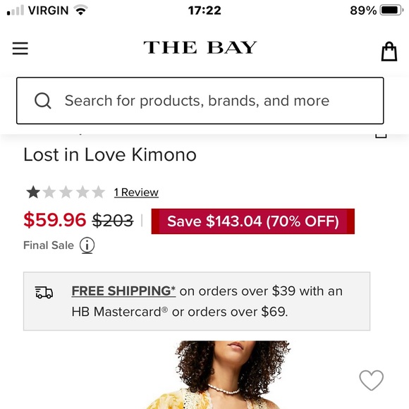 Lost in love duster/kimono FREE PEOPLE - Picture 7 of 7